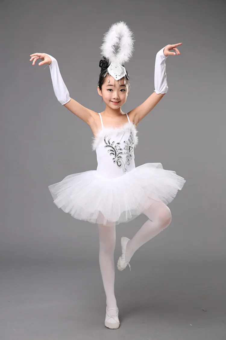 Новинка 2017 детское платье пачка в виде лебедя оригинальное профессиональное