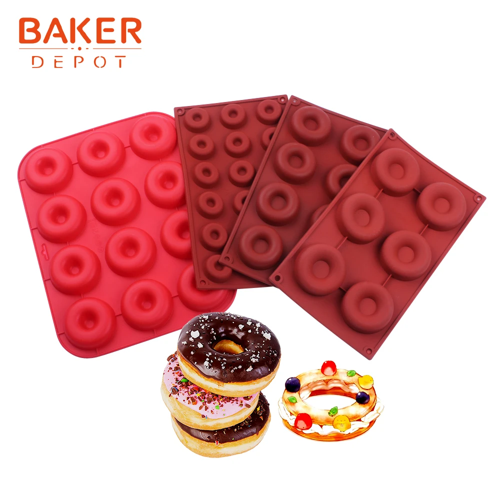 BAKER DEPOT силиконовая форма для выпечки тортов пончиков конфет шоколада овальной