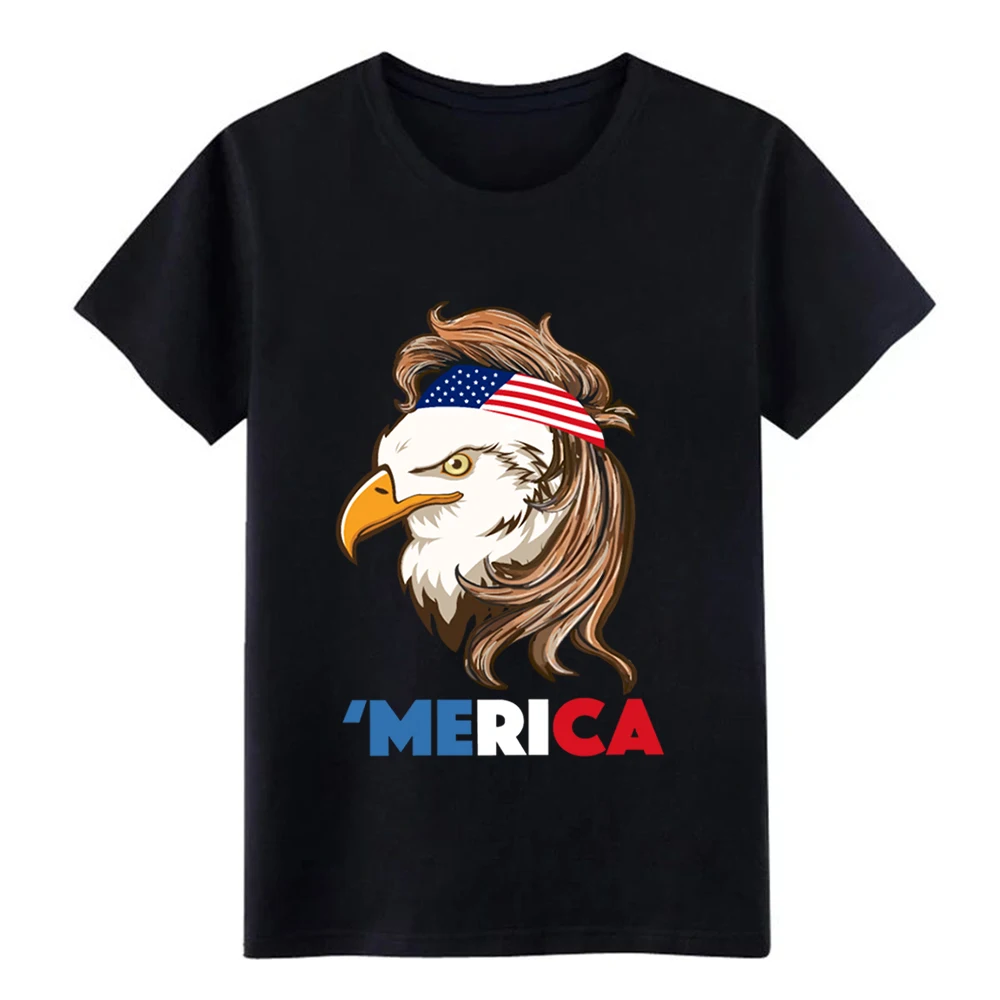 Мужская футболка с круглым вырезом Bald Eagle хлопковая Футболка по индивидуальному заказу на 4 июля новый стиль