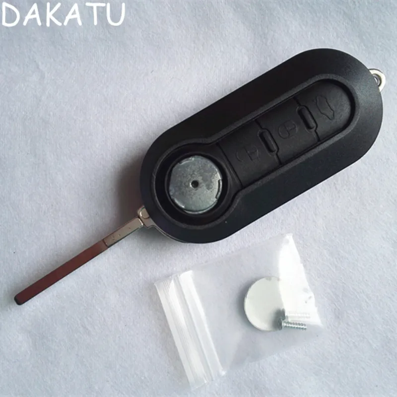 DAKATU 3 Button Remote Flip Key Blank Fob Case shell For FIAT 500 PANDA BRAVA PUNTO STILO | Автомобили и мотоциклы