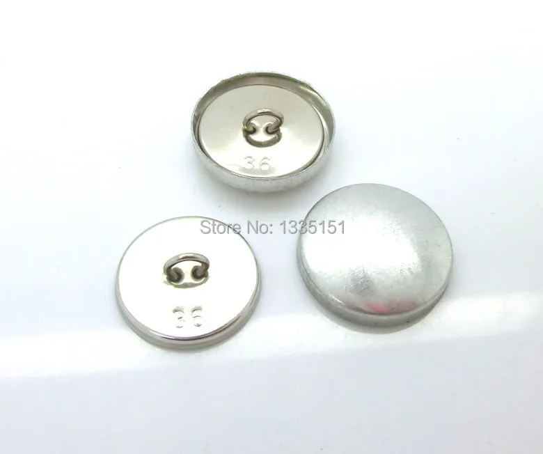 Бесплатная доставка 100 Наборы для ухода за кожей Алюминий тон хвостовика Провода Вернуться Крытая металлическими Пуговицы 21 мм x 21 мм (7/8 