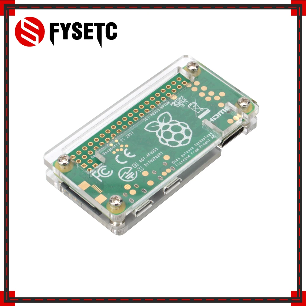 2 шт. Raspberry Pi Zero W чехол акриловая прозрачная коробка Корпус Совместимость