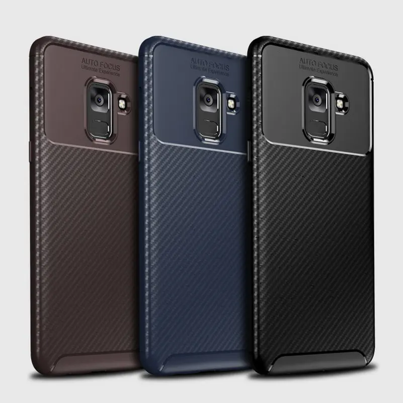 Luxury Phone Case for Samsung Galaxy A8 2018 Armor Fundas Soft Silicone Coque Cover Plus A8+ Capa accesorios | Мобильные телефоны и