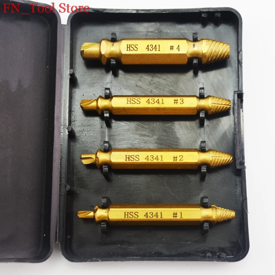 New 4pcs/set SpeedOut Damaged Screw Extractor &amp Bolt Set | Инструменты