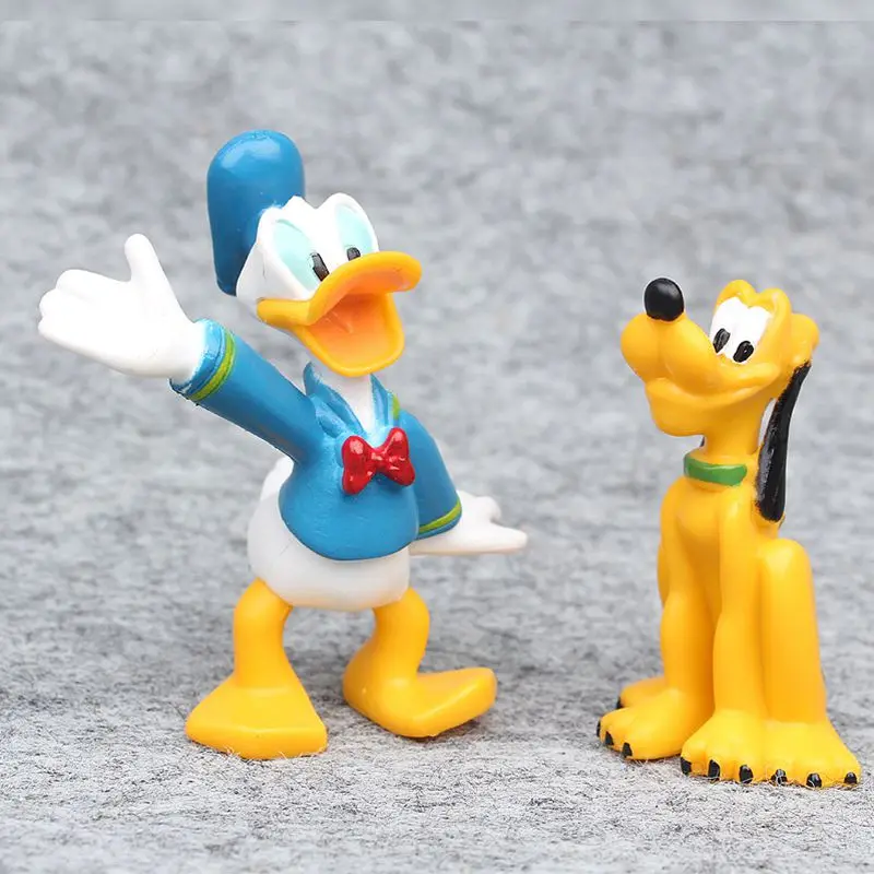 Disney 8 шт./компл. 4 7 см Микки Мышь клуба Дональд Дак с Винни пухом для м/ф Пуха и ПВХ