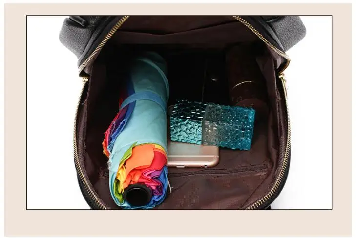 1 piece New PU Shoulder Bag Multi-purpose Casual Fashion Ladies Backpack Travel Bag For Girls schoolbag