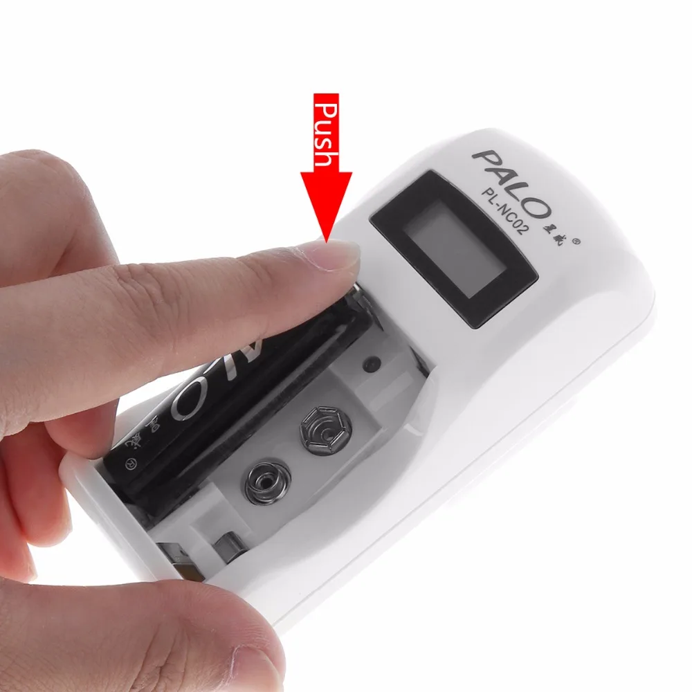 Смарт зарядное устройство PALO 2 независимых канала с ЖК дисплеем для литий