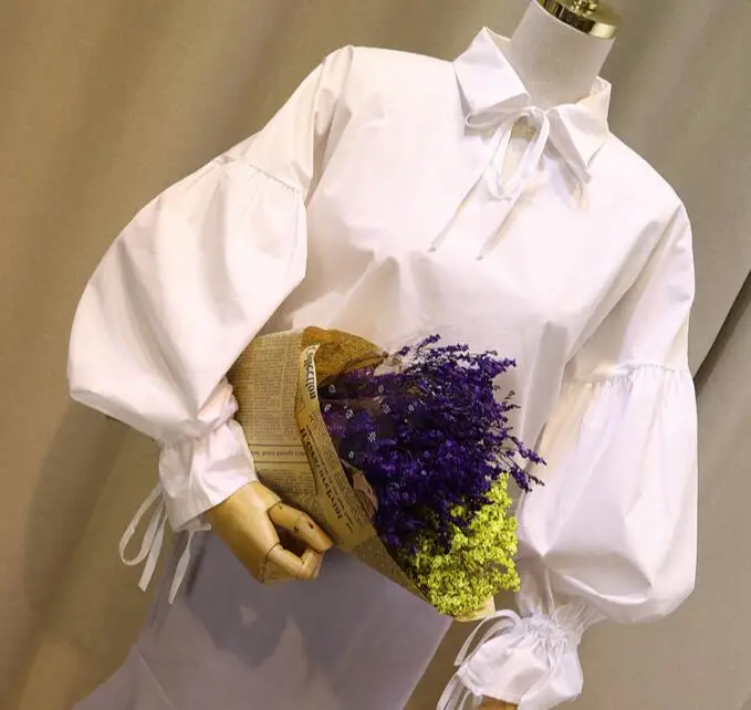 2020 Новейшие женские бандажные банты с пышными рукавами нарисованная веревка