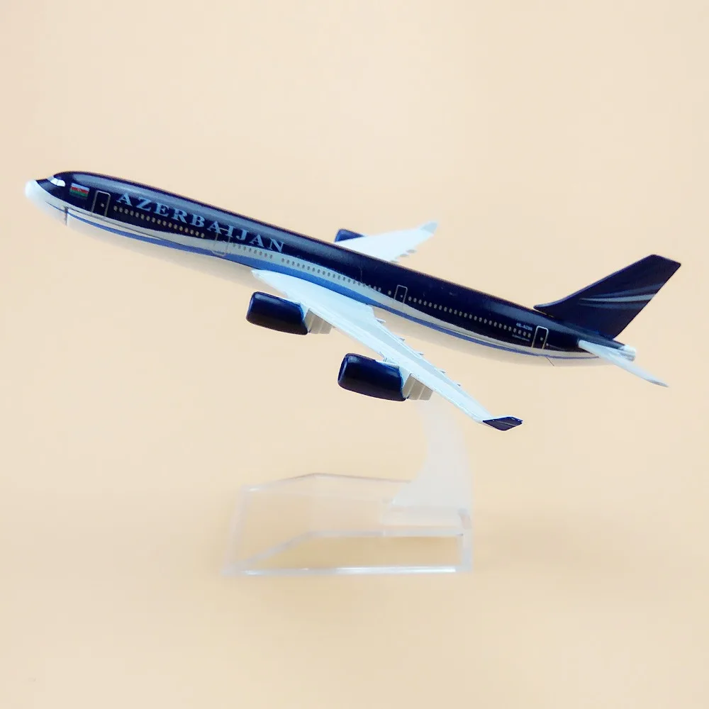 16 см металлическая авиакомпания A340 Airbus 340 4K AZ86 Airways модель самолета Модель w Stand