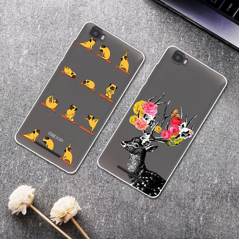 Case For Dexp Ixion El450 Force 5.0 inch Printing Drawing Silicone Phone Cases Cover Inch |