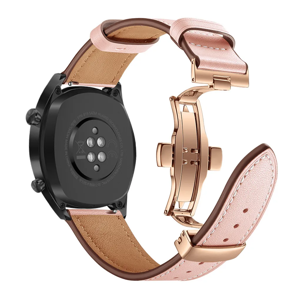Ремешок для samsung galaxy watch 46 мм gear sport S3 Classic Frontier/active/Active 2 40 мм/44 мм ремешок 20 мм/22 мм Бабочка Пряжка