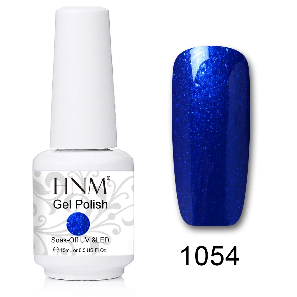 HNM 15 мл УФ-гель для ногтей лак удаляющийся замачиванием светодиодный светильник Гель-лак Полуперманентная живопись желлак Лаки лакукер штамповка эмаль - Цвет: 1054
