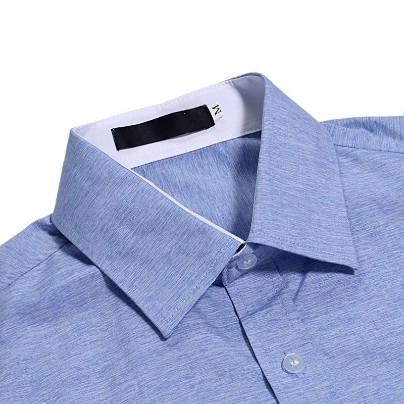 

Brand 2018 Fashion Male Shirt Long-Sleeves Tops Simple And Pure Color Male Mens Dress Shirts Slim Men Shirt M-XXXL