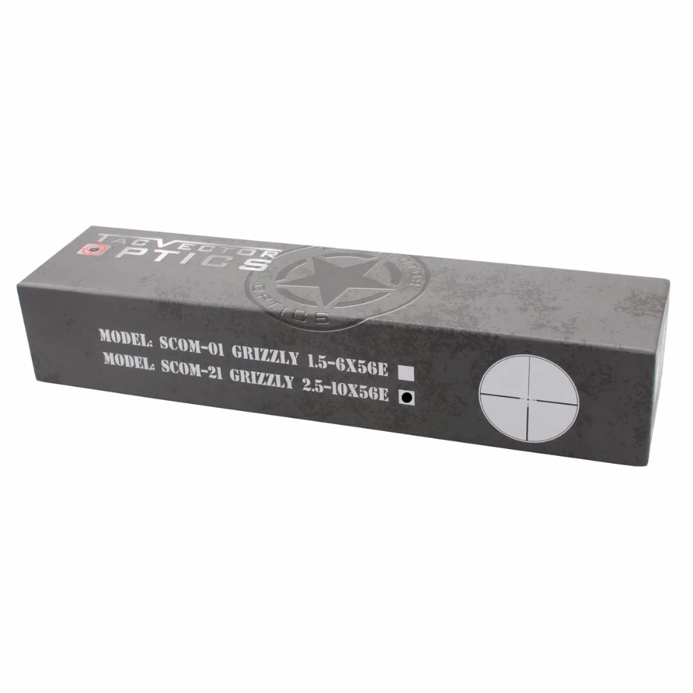 Векторная оптика Grizzly 2,5-10x56 ИК-прицел с креплением и подсветкой Mildot сетка