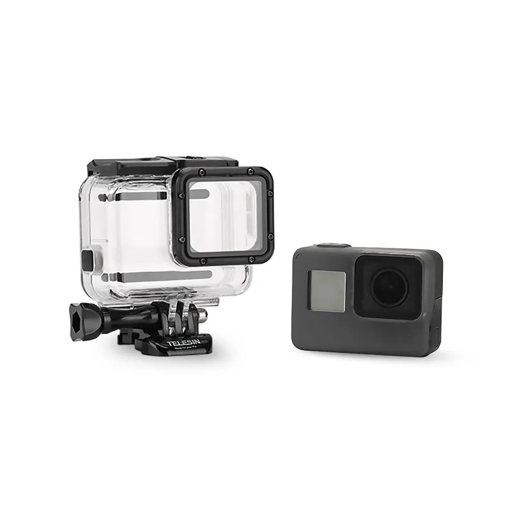 Smochm 45 м подводный корпус водостойкий Чехол + осязаемый чехол для Go pro Hero 5/Hero 6 7