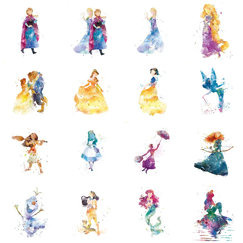 YIKELA Full Square Diamond Painting Animated Princess Silhouette Embroidery Cross Stitch Rhinestone Home Decor Gift | Дом и сад