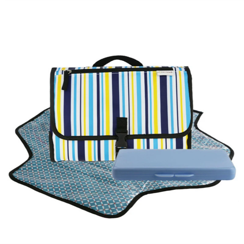 Color stripes Детский коврик для смены подгузника пеленка Пеленальный матрас для пеленания путешествия висит коляска пеленка сменный стол Tappeti Fasciatoio portport - Цвет: Color stripes