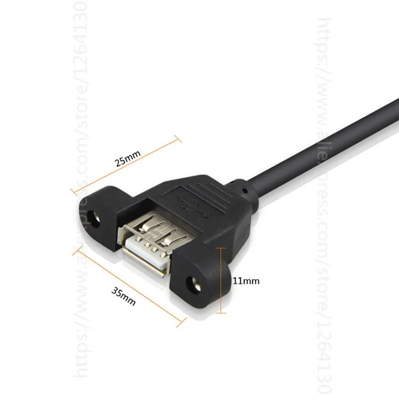 0 5 м/1 м винтовой замок Панель Крепление USB 2 Тип A удлинитель адаптер для