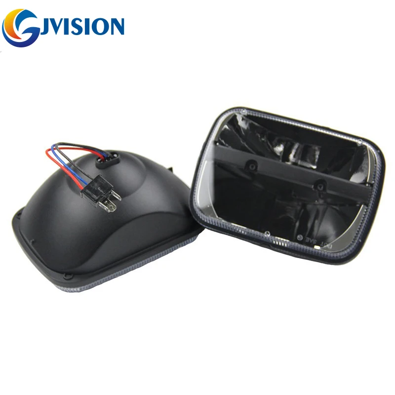 2 шт. H4 светильники 5x7 ''квадратный дюйм фары для грузовика LED подол короче