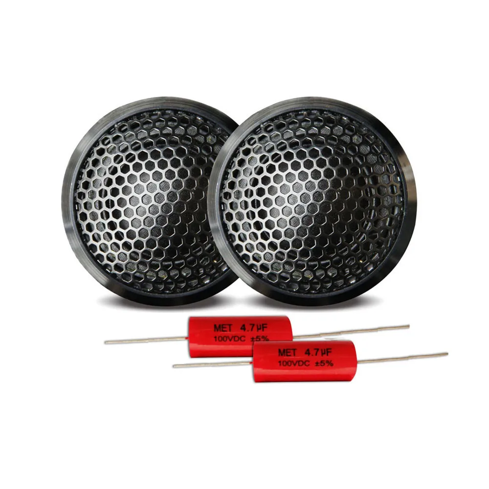 2pcs car audio speaker 25mm ASV silk dome tweeter with Aluminum case 91dB sensitivity 120W speakers auto radio stereo | Автомобили и