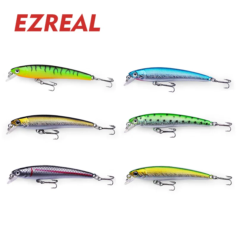 Ezreal DR65 Crankbait плавающей Рыболовные приманки с 8 # VMC Крючки 65 мм 1 шт. 3 г воблер гольян