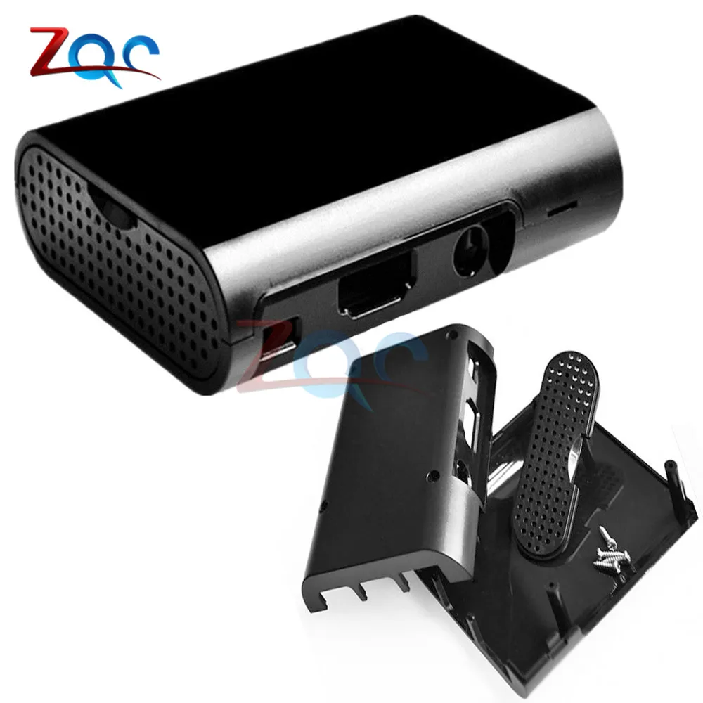 Черный чехол корпус из абс пластика для Raspberry Pi 3 2 модель B Plus с винтами|Детали и