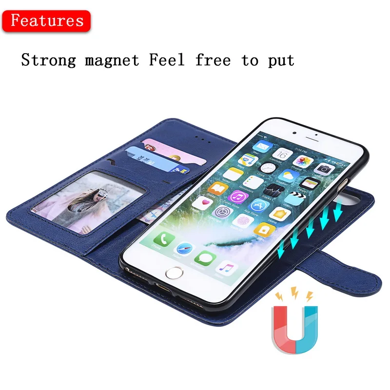 2 в 1 съемный бумажник книжка Магнитный кожаный чехол для iphone 12 Mini 11 Pro max X XS Max XR SE 5 5S