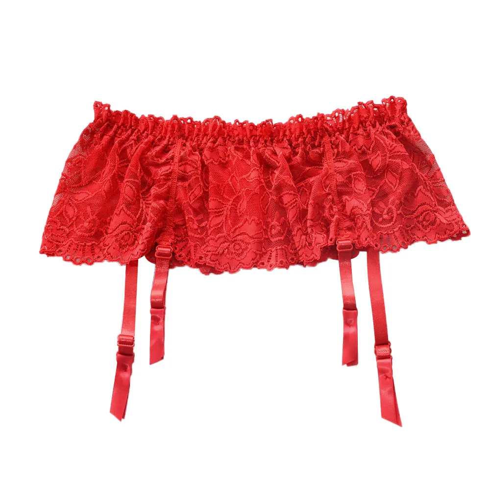 Соблазнительные женские свадебные подвязки кружевные ультратонкие с поясом