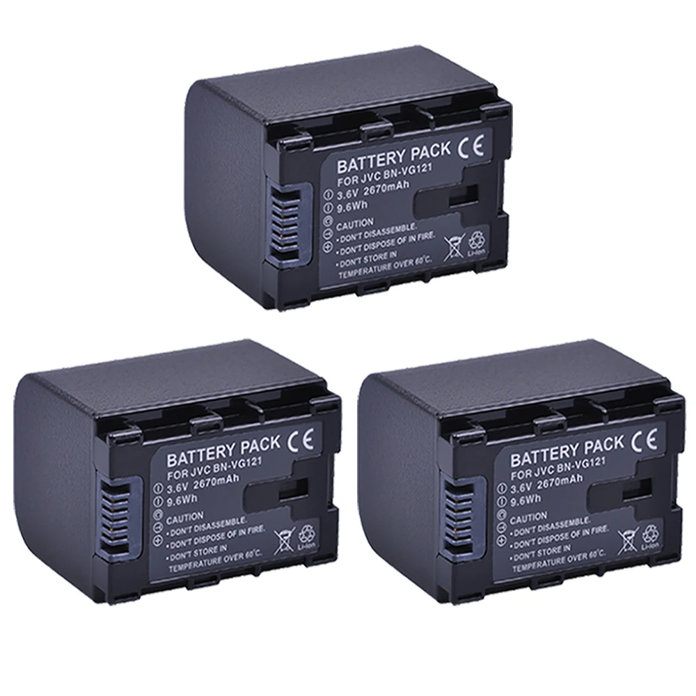 3pc BN VG121 литий ионная батарея для JVC GZ HD620 HD500 HM320 HM550 HM860 HM960 HM970 камера|battery for jvc|battery