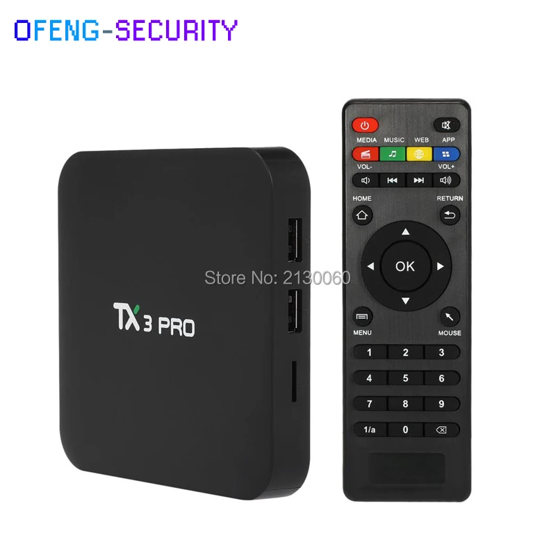 TX3 PRO Android 7 1 TV Box Amlogic S905W четырехъядерный 64 бит H.265 DLNA WiFi LAN Smart Media Player ГБ/8 ГБ