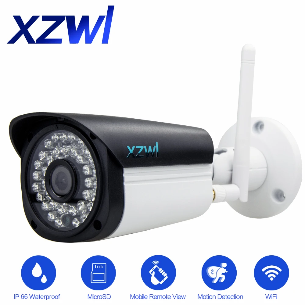 Открытый водонепроницаемый сети ip камера 720 P HD 1mp беспроводной P2P Onvif