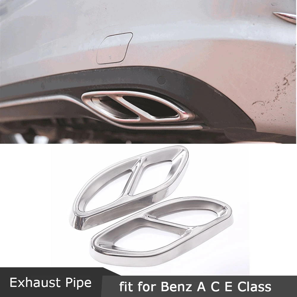 1 пара задних наконечников выхлопной трубы с двойным концом наклейка крышка