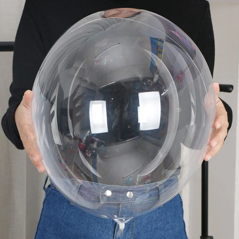 clear balloons 1 шт DIY большие воздушные шары с пузырьками, прозрачные звезды, блестящие конфетти, порошковые шары, прозрачные ПВХ, свадебные декоративные гелиевые круглые шары Bobo - Цвет: clear balloons