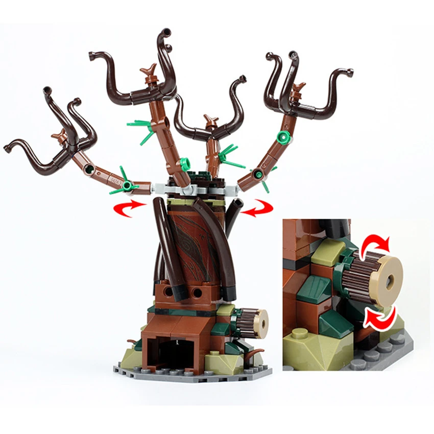 Горячие Legoingly Кирпичи Строительные блоки DIY игрушка 0192 Хогвартс город ворота и