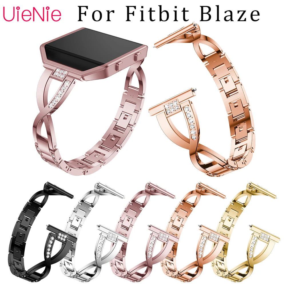 

For Fitbit Blaze smart watch frontier/Classic replacement Rhinestone bracelet+bezel For Fitbit Blaze smart strap accessories