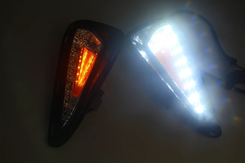 CSCSNL 1 комплект Светодиодный дневной светильник 12v ABS колпак противотуманных фар с