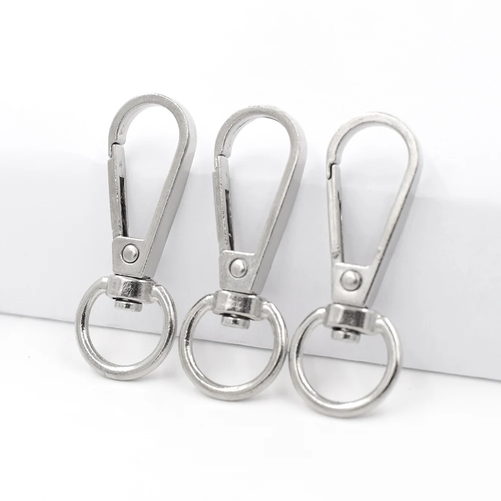 

10 PCS 12mm wide diameter size Dog buckle Lobster clasp Bag buckle Chain buckle key chain Jewelry clasp Zinc alloy buckles