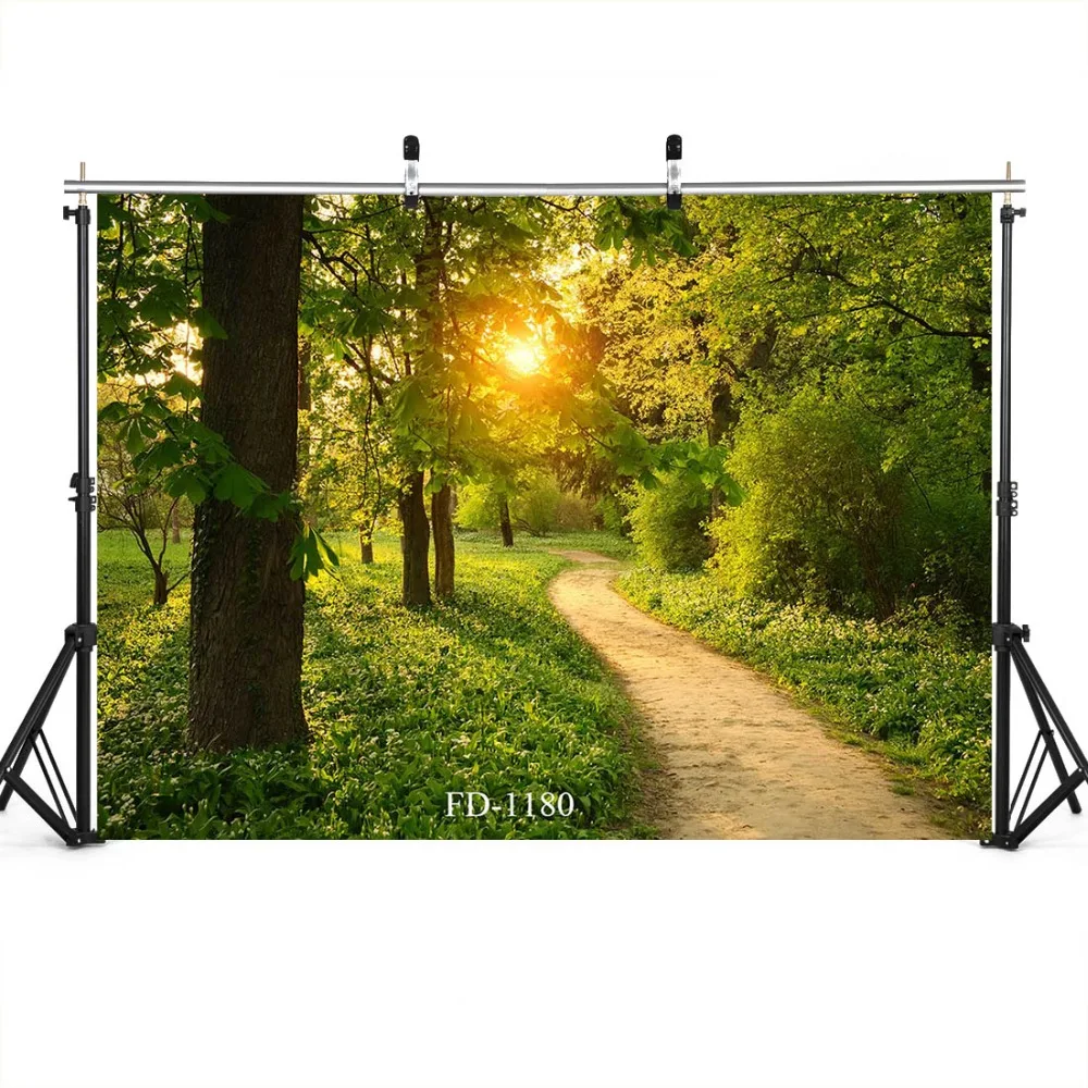 Sunlight Walkway Park Фото фон для фотостудии портрет ребенок душ дети виниловая ткань