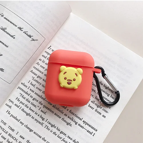Bluetooth наушники силиконовый чехол для Apple Airpods аксессуары i10 TWS Max мультфильм ручной работы защитный чехол наушники анти-потеря - Цвет: model 23