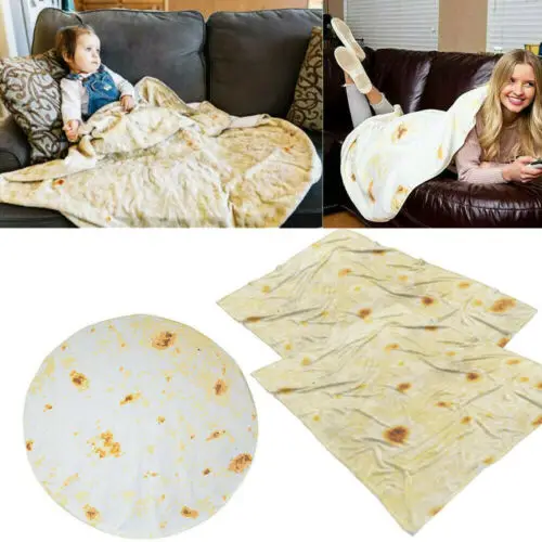 Новое модное одеяло Burrito круглая и квадратная форма забавное мягкое Флисовое с