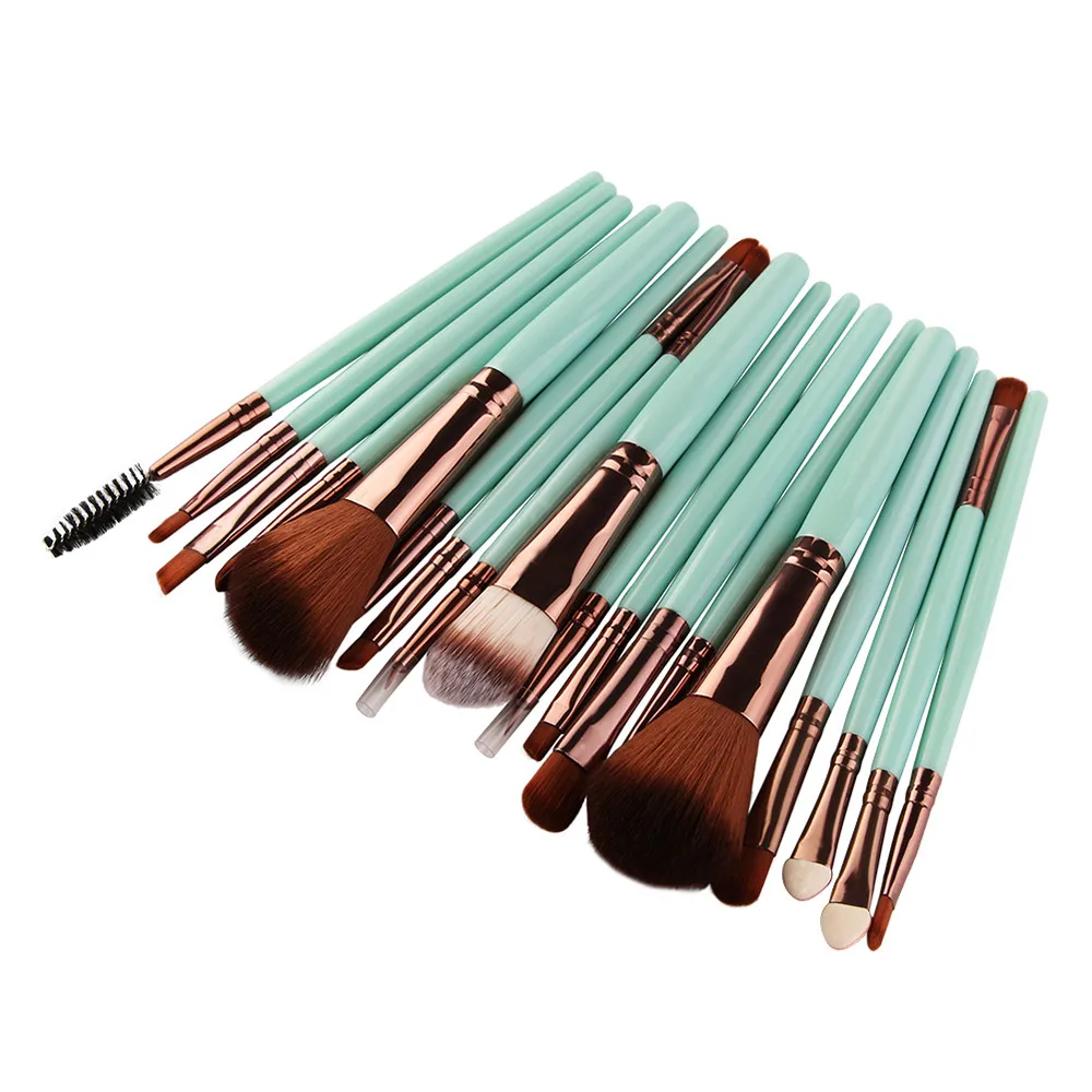 Лучшая сделка 18 шт. набор кистей для макияжа Профессиональный туалетный консилер