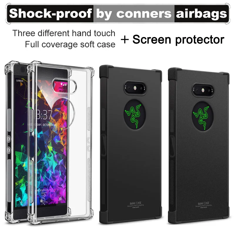 IMAK Corners чехол с "воздушной подушкой" для razer Phone 2/2Gen.(5,7") Мягкий ТПУ чехол для Raser Phone 2/ полное покрытие матовый прозрачный корпус