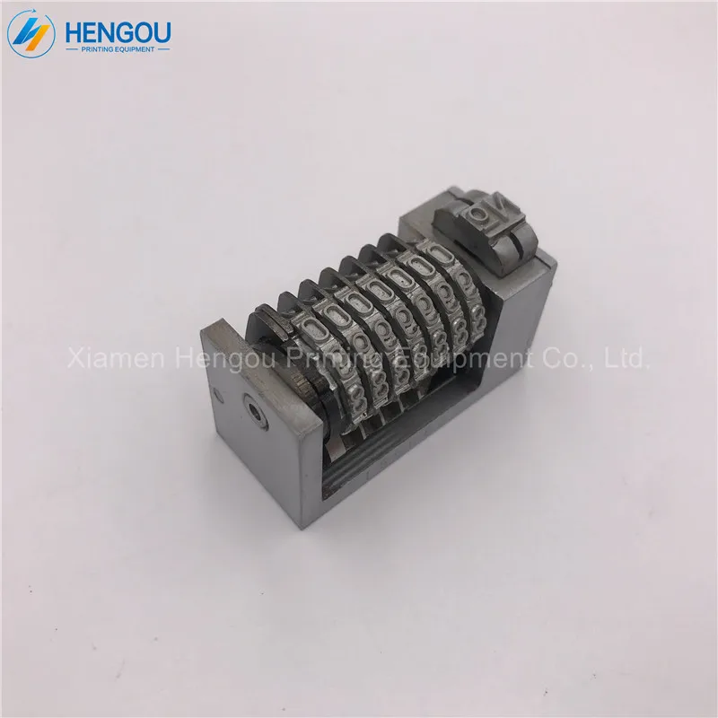 1 шт. высокое качество назад 4x8 Cicero 7 цифр нумерации машина для Heidelberg ветряная мельница, леттерпресс Готический Тип
