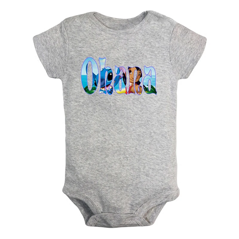 JaBaby673GD Милый Лило и Стич семья Охана Покемон Пикачу Дизайн для новорожденных мальчиков и девочек униформа-комбинезон с принтом для младенцев - Цвет: JaBaby673GD