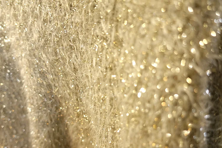 Cakucool Новая серебряная люрекс Bling свитера женские осенние блестящие джемперы с круглым вырезом волнистый элегантный свитер вязаный пуловер Vadim Mujer Femme
