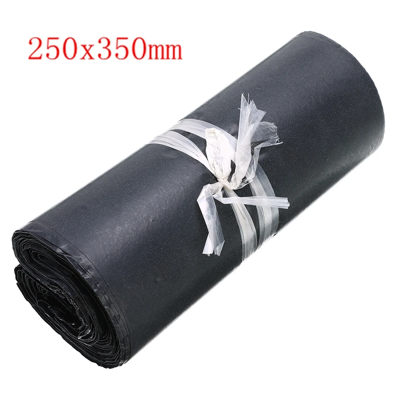 250x350mm gray 100 шт./лот, пластиковый конверт, самоклеющиеся курьерские Сумки для хранения, белые, черные, серые пластиковые полиэтиленовые конверты, почтовые пакеты для доставки - Цвет: 250x350mm gray