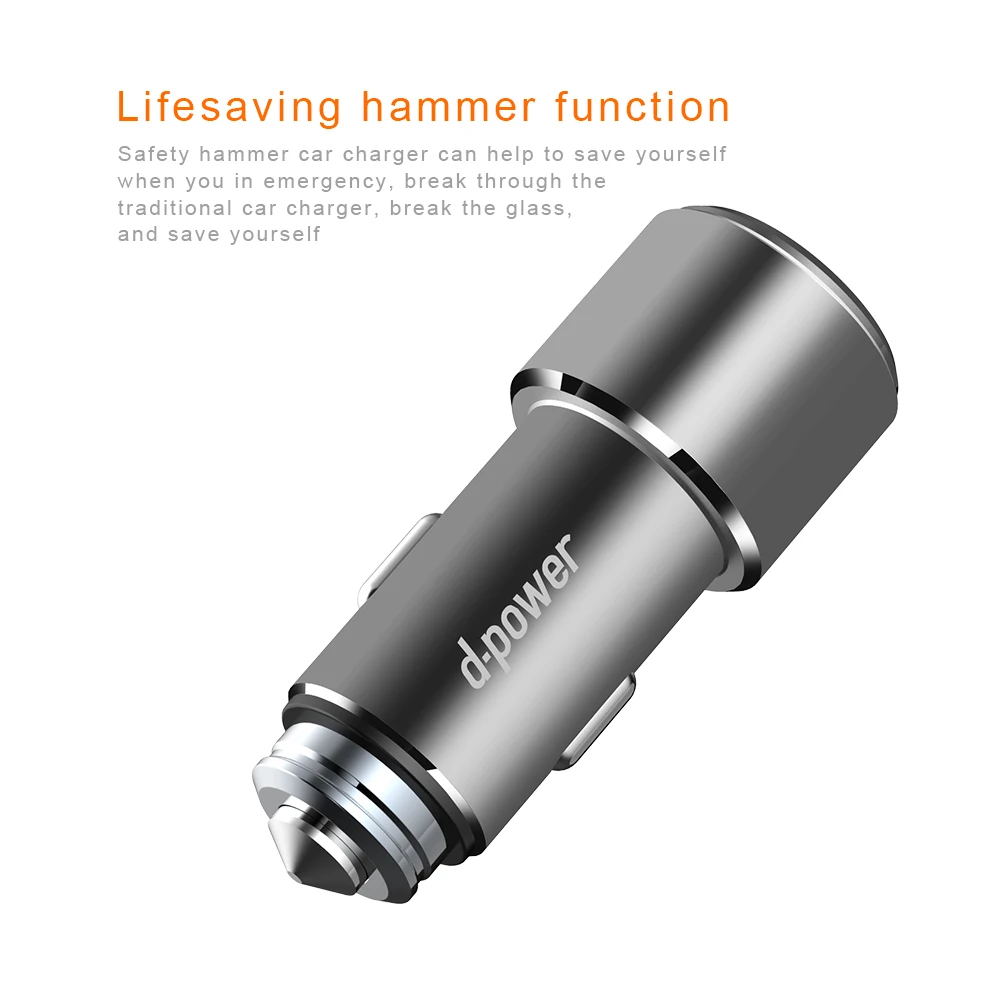 Dpower USB быстрое автомобильное зарядное устройство Быстрая PD3.0 для iphone samsung huawei
