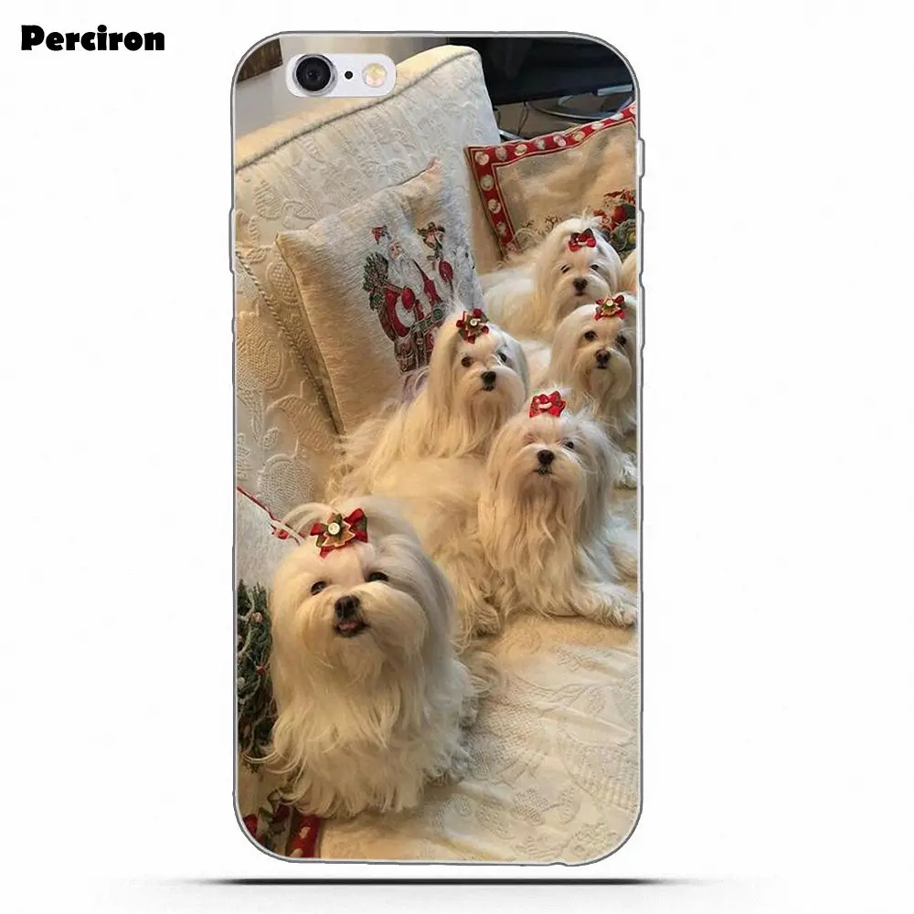 Perciron мягкий чехол для Huawei P7 P8 P9 P10 P20 P30 Lite Mini Plus Pro Мальтийская болонка