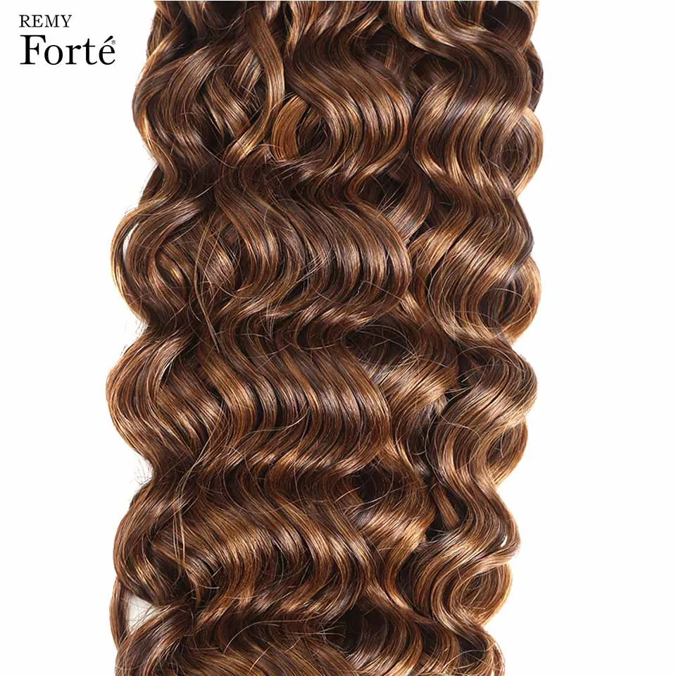 Волосы Remy Forte для наращивания, спиральные волнистые пряди, натуральные волосы P1B/33 P1B/33 115 г, бразильские волнистые пряди для волос от производителя - Цвет волос: P430