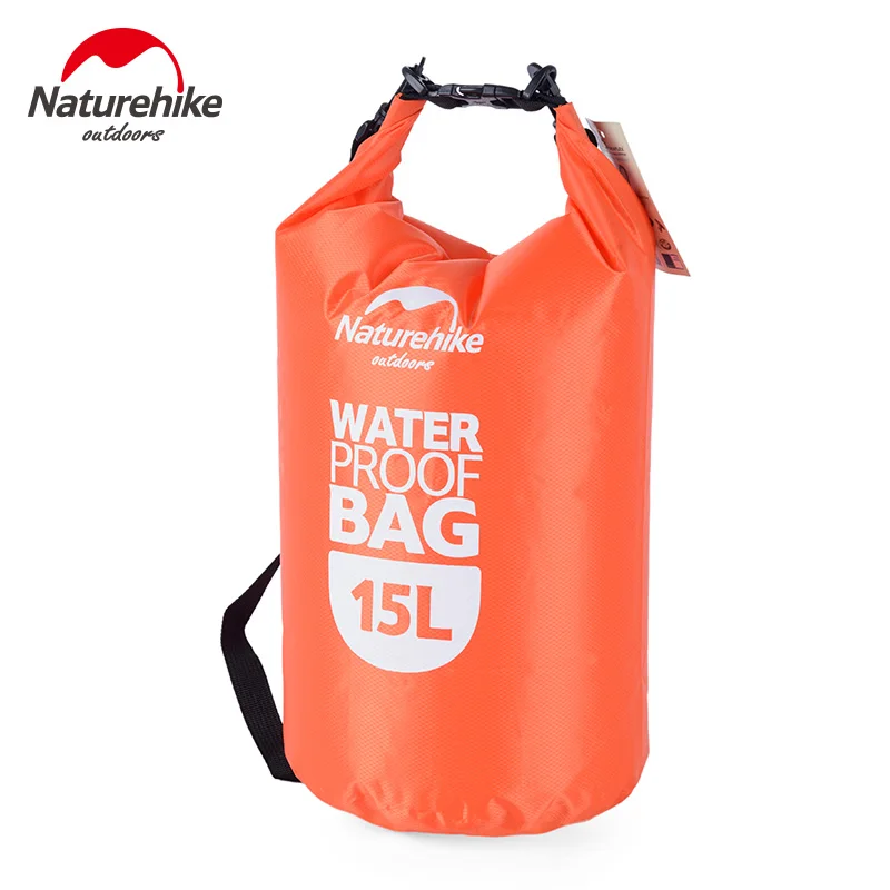 NatureHike открытый 15L Водонепроницаемый сухой мешок Плавание ПВХ сумка Кемпинг